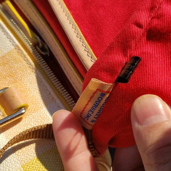 Dooney and Bourke Quadretto Check Rowan Satchel Crossbody Bag - Picture 8 of 17